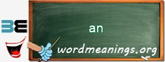 WordMeaning blackboard for an